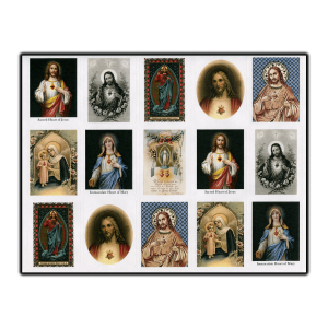 Sacred Heart of Jesus and Immaculate Heart of Mary stickers