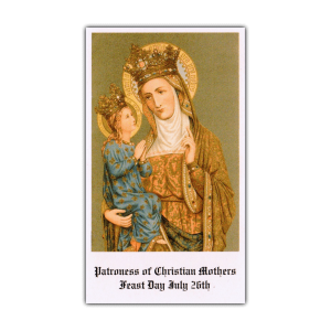 Saint Anne holy card