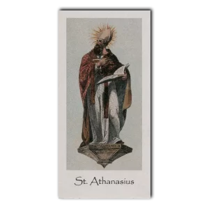 Saint Athanasius holy card