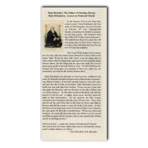 Saint Benedict and Saint Scholastica leaflet