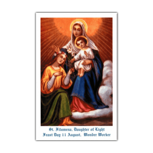 Saint Filumena holy card