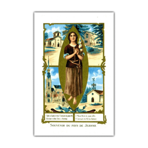 Saint Joan of Arc holy card color