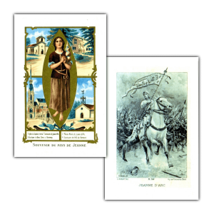 Saint Joan of Arc holy cards