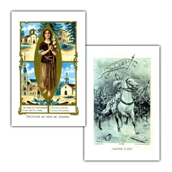 Saint Joan of Arc holy cards