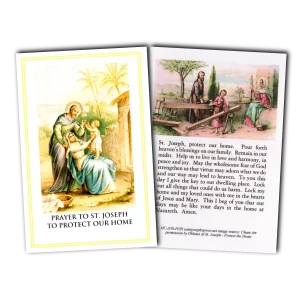 Saint Joseph Protect Our Home Holy Card
