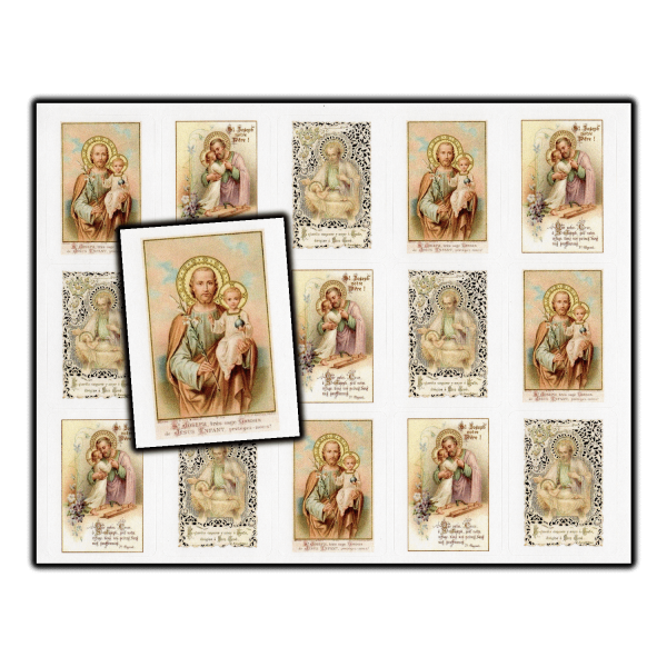 Saint Joseph stickers - set of 15