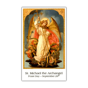 Saint Michael the Archangel holy card