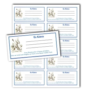Saint Nicholas Bookplate stickers