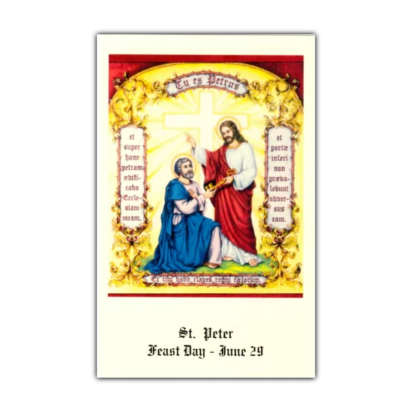 Saint Peter the Apostle holy card