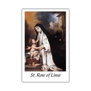 Saint Rose of Lima holy cards