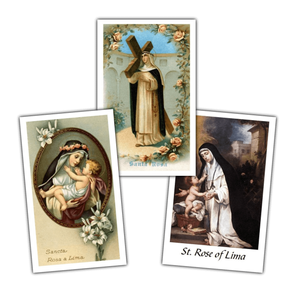Saint Rose of Lima holy cards