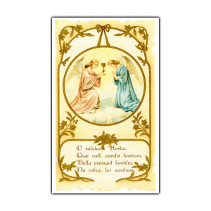 Send Your Angel to Mass holy card