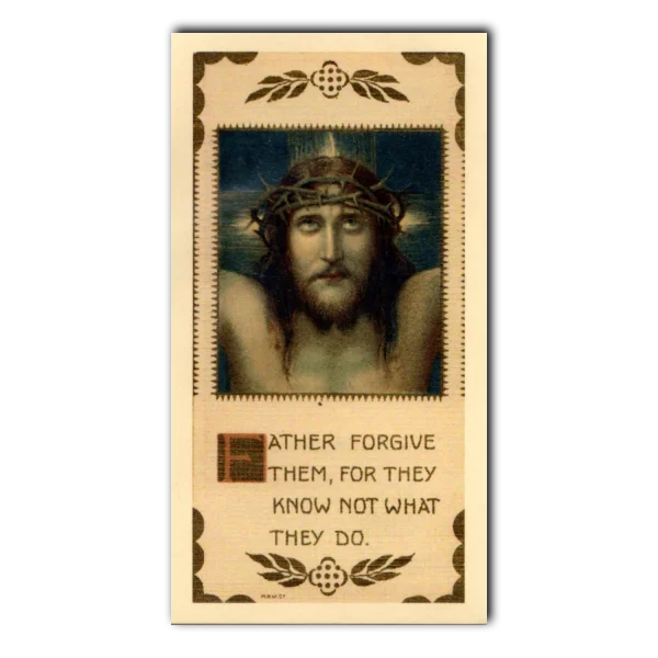 Seven Last Words of Christ Holy Card 1