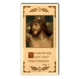 Seven Last Words of Christ Holy Card 4