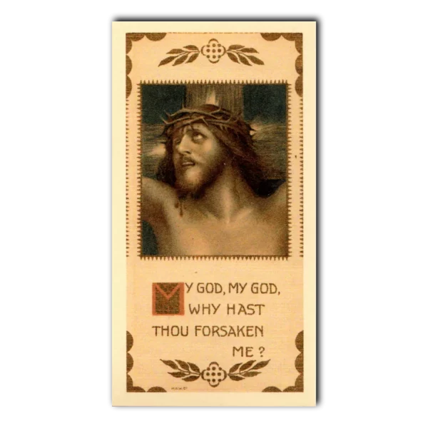 Seven Last Words of Christ Holy Card 4