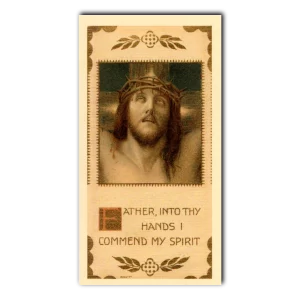 Seven Last Words of Christ Holy Card 6