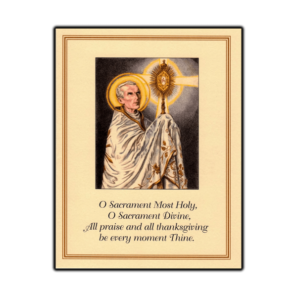 Spiritual Bouquet Adoration Card Saint Peter Julian Eymard