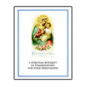 Spiritual Bouquet for Priest Card