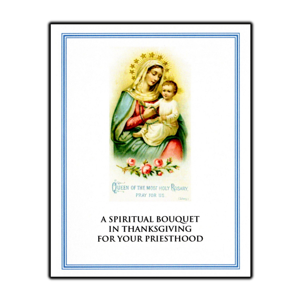Spiritual Bouquet for Priest Card