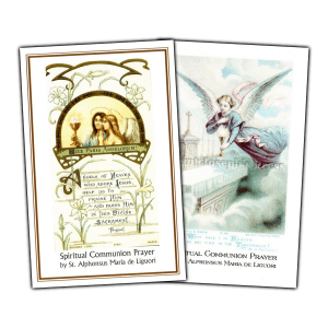 Spiritual Communion holy cards