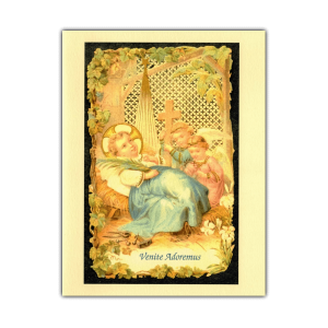 The Crib and the Cross Christmas Card - Venite Adoremus