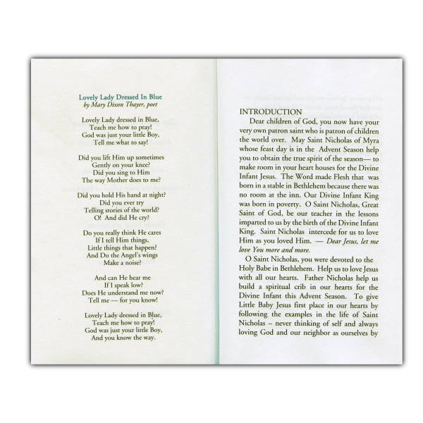 The Story of Saint Nicholas of Myra inside sample page