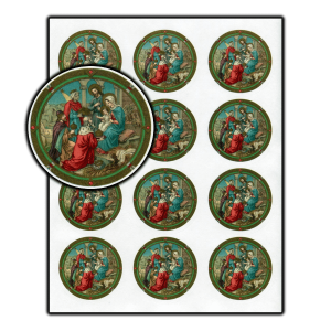Three Kings Christmas stickers