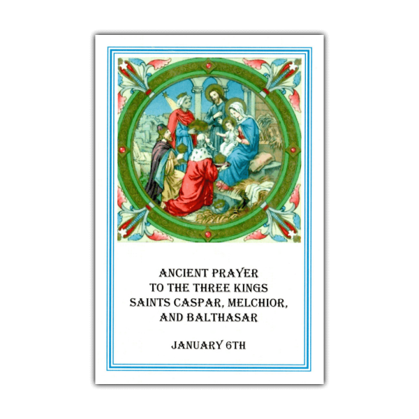 Three Kings (Magi) holy card color