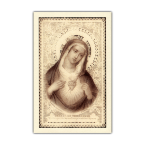 Treasure of Tenderness holy card