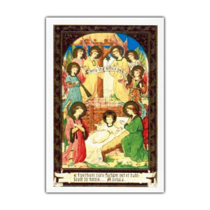 Word Made Flesh Christmas holy card