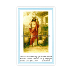 Funeral Holy Cards - Good Shepherd