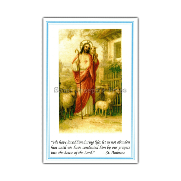 Funeral Holy Cards - Good Shepherd