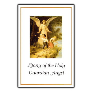 Guardian Angel Litany card