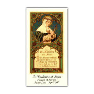 Saint Catherine of Siena holy card