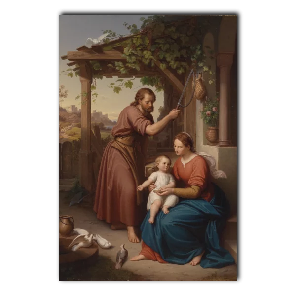 Maria_und_Josef_mit_dem_Jesusknaben print Julius Frank (1826-1908) 4x6