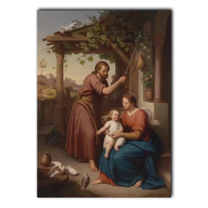 Maria_und_Josef_mit_dem_Jesusknaben print Julius Frank (1826-1908)_5x7