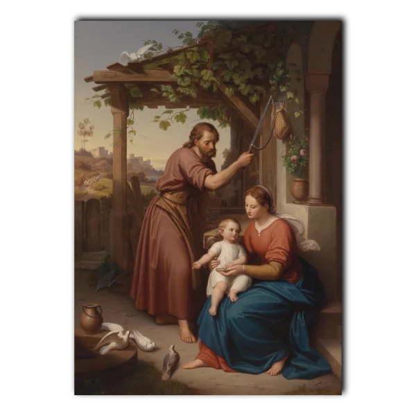 Maria_und_Josef_mit_dem_Jesusknaben print Julius Frank (1826-1908)_5x7