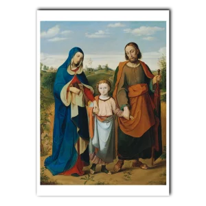 The Holy Family on the Way Home from the Temple print Eduard Ritter von Engerth, 1855 (5x7)