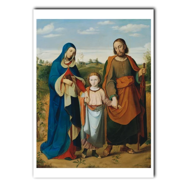 The Holy Family on the Way Home from the Temple print Eduard Ritter von Engerth, 1855 (5x7)