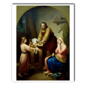 The Holy Family print Rafael Flores 8x10